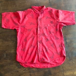 Vintage cool cheetah button up shirt